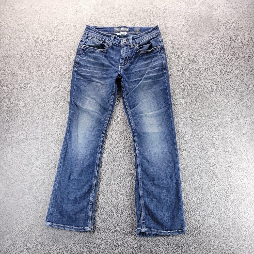 BKE Aiden Jeans Mens 30x28 Blue Relaxed Bootcut Medium Wash Stretch